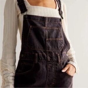 We The Free Ziggy Dark Denim Overalls